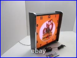 Pennzoil motor oil LED light up Advertising wall clock Brand New