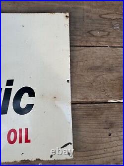 Phillips 66 Trop Arctic Motor Oil Sign 10.5 x 17.5 Progress Energy Metal