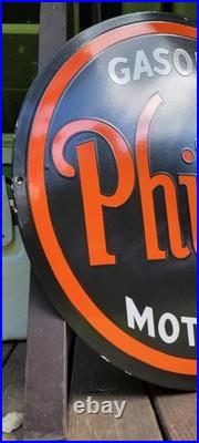 Phillips Gasoline Motor Oil vintage 66 Gas brand porcelain sign