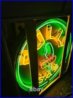 Polly Gas HUGE 36 inch Neon Sign Gasoline & Motor Oil New In Box