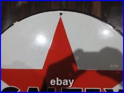 Porcelain Caltex Motor Oil Enamel Metal Sign Plate Size 30 x 25 Inches