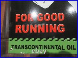 Porcelain Marathon Motor Oil Enamel Metal Sign Plate Size 40 x 23 Inches