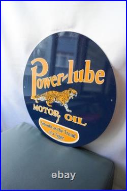 Power-Lube Motor Oil Vintage Tiger Edition Metal Sign 50 cm (19.7)