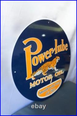 Power-Lube Motor Oil Vintage Tiger Edition Metal Sign 50 cm (19.7)
