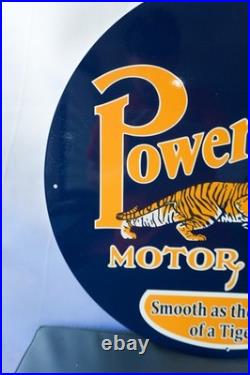 Power-Lube Motor Oil Vintage Tiger Edition Metal Sign 50 cm (19.7)