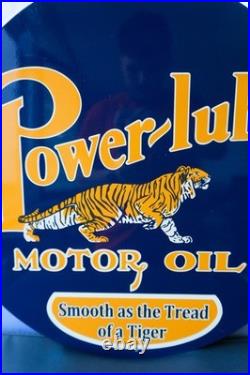 Power-Lube Motor Oil Vintage Tiger Edition Metal Sign 50 cm (19.7)