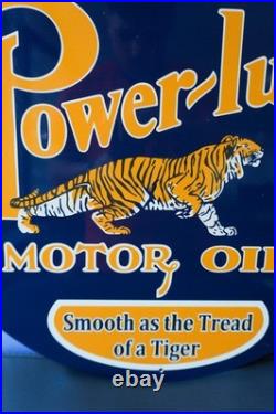 Power-Lube Motor Oil Vintage Tiger Edition Metal Sign 50 cm (19.7)