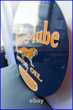 Power-Lube Motor Oil Vintage Tiger Edition Metal Sign 50 cm (19.7)