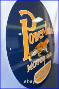 Power-Lube Motor Oil Vintage Tiger Edition Metal Sign 50 cm (19.7)