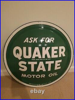 Quaker State Motor Oil 24 Button Sign