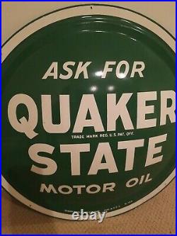 Quaker State Motor Oil 24 Button Sign