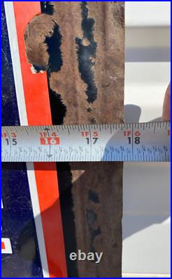 RARE Vintage Original ISO=VIS Anti-Sludge D Motor Oil Porcelain Sign RARE Vintage Original ISO=VIS Anti-Sludge D Motor Oil Porcelain Sign