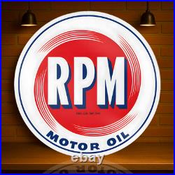 RPM Motor Oil Heavy Metal Sign Retro Garage Wall Art 50 cm (19.7 inches) RPM Motor Oil Heavy Metal Sign Retro Garage Wall Art 50 cm (19.7 inches)