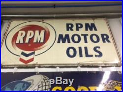 RPM Motor Oil Sign