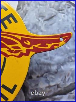 Rare 1950's Alemite Motor Oil Porcelain Sign