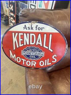 Rare Kendall Motor Oils Porcelain Sign