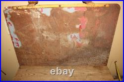 Rare Large Vintage Fleet K-T Motor Oil Grease Gas Station 2 Sided 35 Metal Sign