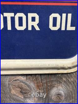 Rare Original 50s TAC Authenticated PARAGON HD Heavy Duty Motor Oil Pump Sign