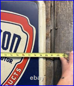 Rare Original 50s TAC Authenticated PARAGON HD Heavy Duty Motor Oil Pump Sign