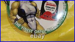 Rare Sinclair Opaline Motor Oil Pinup Girl Oil&gas Porcelain Enamel Sign