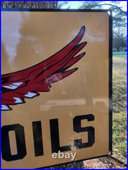 Rare Vintage Morvis Motor Oils Porcelain Sign 35 X 12 Rare Vintage Morvis Motor Oils Porcelain Sign 35 X 12
