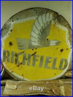 Richfield gasoline motor oil porcelain sign