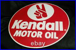 Scioto double sided Kendall Motor Oil Peace Sign 23 round