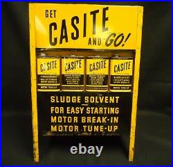 Service/Gas Station CASITE Motor Oil Additive Double-Sided DISPLAY RACK w Cans