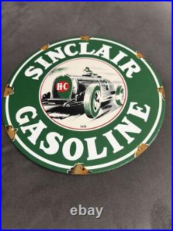 Sinclair HC Gasoline MOTOR OIL SIGN Gas Vintage Style Steel Metal Sign Sinclair HC Gasoline MOTOR OIL SIGN Gas Vintage Style Steel Metal Sign