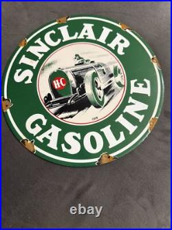 Sinclair HC Gasoline MOTOR OIL SIGN Gas Vintage Style Steel Metal Sign Sinclair HC Gasoline MOTOR OIL SIGN Gas Vintage Style Steel Metal Sign