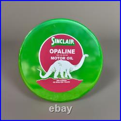 Sinclair Opaline Motor Oil Round Button Reproduction Sign 24 Dinosaur Cool Cave