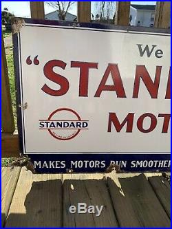Standard Motor Oil Advertising Sign Gulf Sinclair Texaco