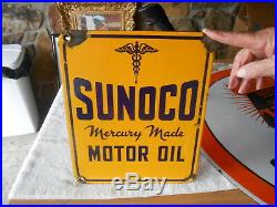 Sunoco Mercury Motor Oil Sign