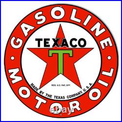 Texaco Motor Oil Reproduction Metal Sign 30