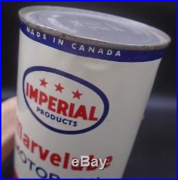 VINTAGE 1940's IMPERIAL 3 STAR MARVELUBE MOTOR OIL IMPERIAL QUART CAN