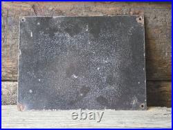 VINTAGE BARDAHL MOTOR OIL PORCELAIN SIGN, SLUGGISH ENGINES LIVE BARDAHL 10x7.5