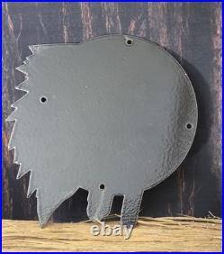 VINTAGE INDIAN AEROLENE OIL PRODUCTS PORCELAIN GAS SIGN MOTOR OIL 9x9