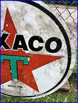 VINTAGE Reproduction TEXACO MOTOR OIL SIGN 44