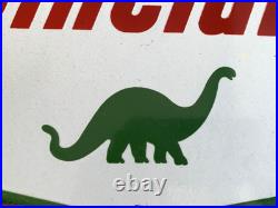 VINTAGE SINCLAIR DINO GASOLINE 12x8.5 GAS MOTOR OIL PUMP STATION PORCELAIN SIGN VINTAGE SINCLAIR DINO GASOLINE 12x8.5 GAS MOTOR OIL PUMP STATION PORCELAIN SIGN
