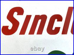 VINTAGE SINCLAIR DINO GASOLINE 12x8.5 GAS MOTOR OIL PUMP STATION PORCELAIN SIGN VINTAGE SINCLAIR DINO GASOLINE 12x8.5 GAS MOTOR OIL PUMP STATION PORCELAIN SIGN