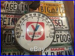 VINTAGE VALVOLINE Advertising Thermometer Gas & Oil-VALVOLINE MOTOR OIL-RARE