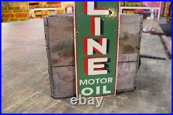 Valvoline Motor Oil Dealer Porcelain Metal Sign Gas Oil Ford Chevy Pennzoil Coke