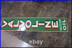 Valvoline Motor Oil Dealer Porcelain Metal Sign Gas Oil Ford Chevy Pennzoil Coke