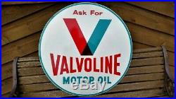 Valvoline Motor Oil Station Sign With Stand