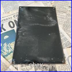 Vintage 1936 Texaco Motor Oil 8x12 Inches Porcelain Enamel Sign