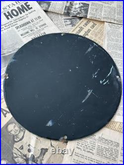 Vintage 1952 Veedol Motor Oil Popeye Sailor 12 Inch Porcelain Enamel Sign