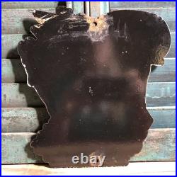 Vintage 1954 Dated Johnson Seahorse Boat Motor 10 Porcelain Sign Gas Oil
