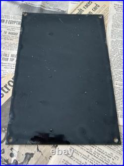 Vintage 1957 Veedol Motor Oil Gas Station 8x12 Inches Porcelain Enamel Sign