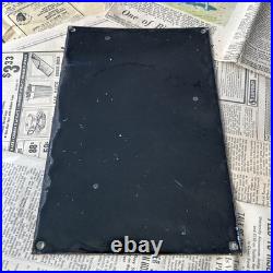 Vintage 1957 Veedol Motor Oil Gas Station 8x12 Inches Porcelain Enamel Sign