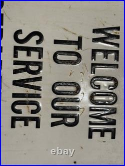 Vintage 1990 Kendal Motor Oil Service Department Embossed Metal Sign